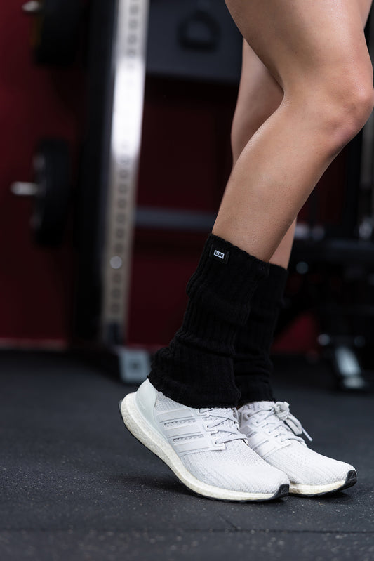 Scaldamuscoli Fitness Donna in Maglia Acrilica - Leg Warmers Palestra e Bodybuilding