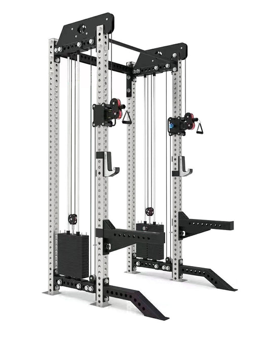 Half Rack Palestra Multifunzione e Salva spazio con Pulley Cable Station integrata - La Casa dei Campioni®