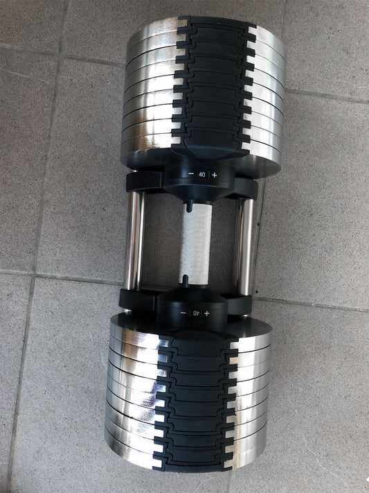Manubri Regolabili 40 kg - manubri regolabili da 40kg con selettore - La Casa dei Campioni®