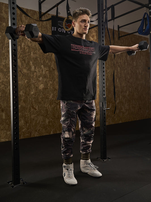 The Bulky serie speciale Bodybuilder Things - t-shirt oversize bodybuilding - t-shirt oversize da uomo - La Casa dei Campioni®