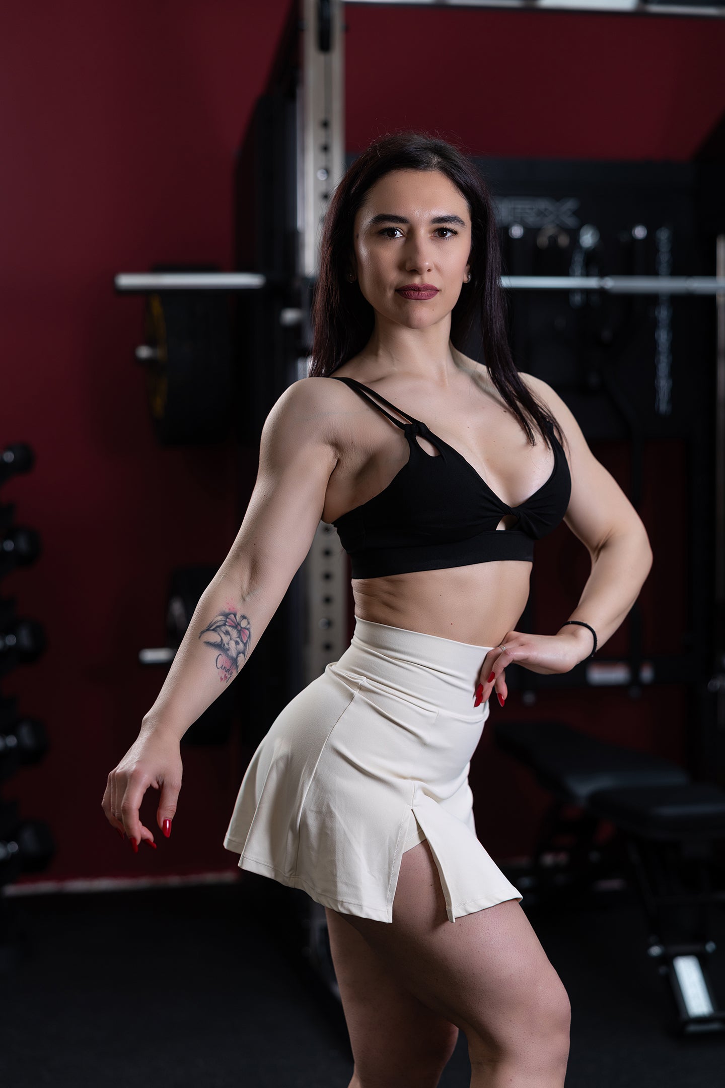 The Jasmine - gonna fitness donna con shorts integrato