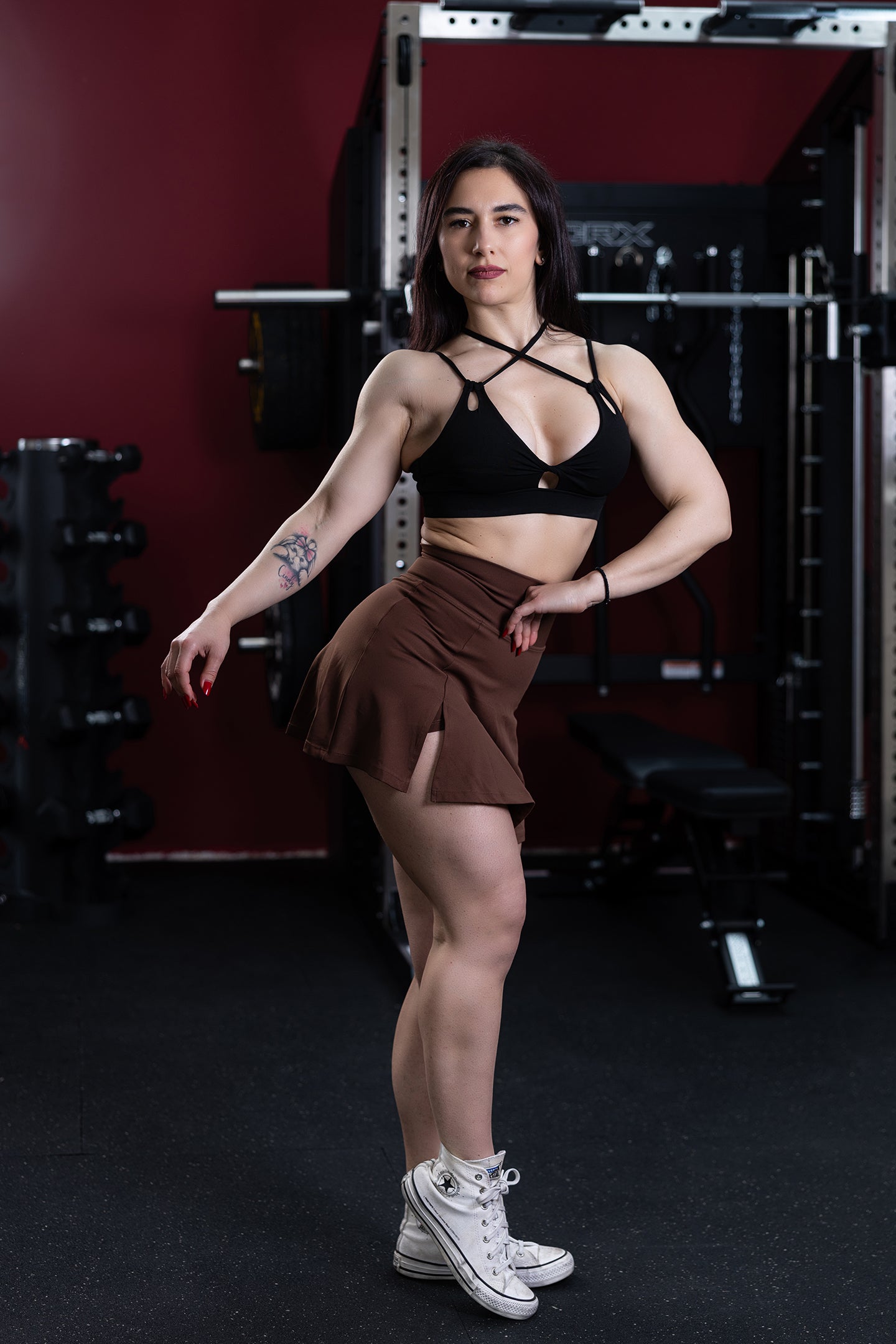 The Jasmine - gonna fitness donna con shorts integrato