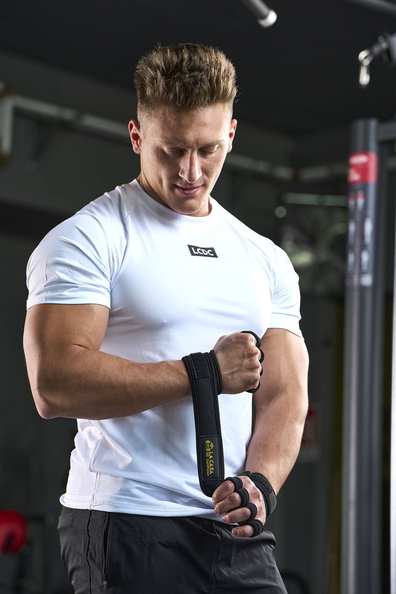 Guanti Sollevamento Pesi In Pelle - Con Cinghie Polso Regolabili Unisex Per Palestra Guanti Sollevamento Pesi In Pelle - Con Cinghie Polso Regolabili Unisex Per Palestra