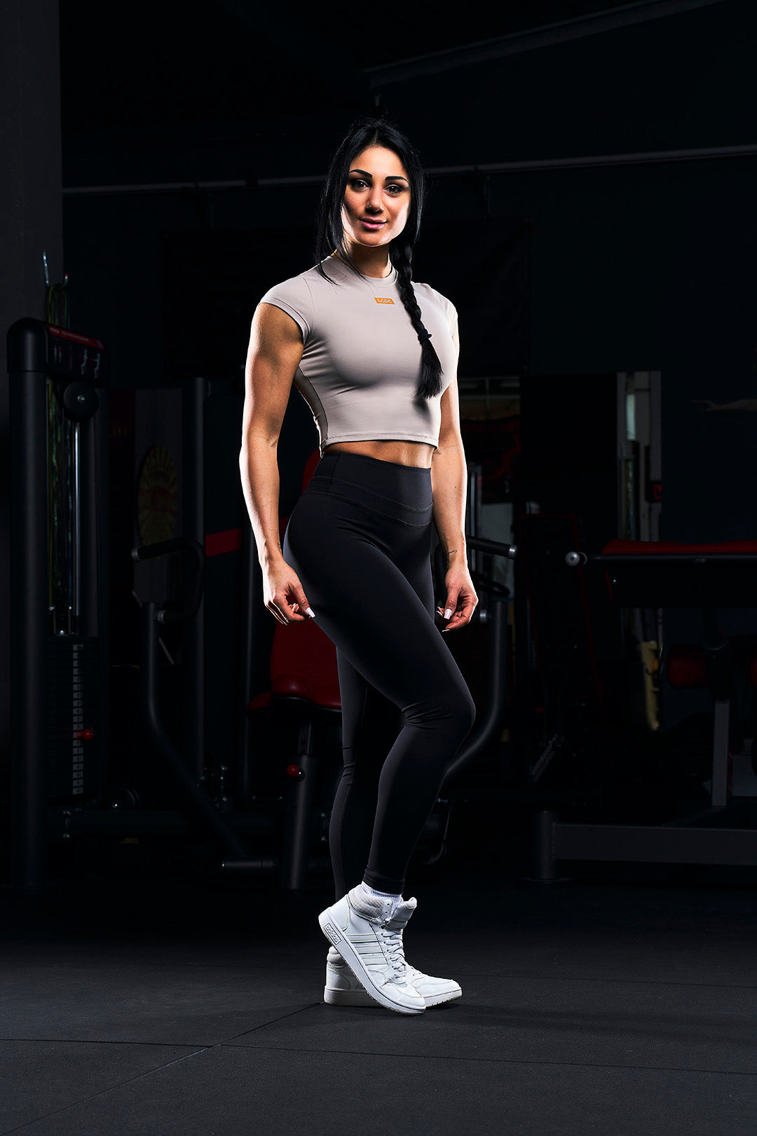 The Cydney - t-shirt aderente palestra, pump cover elasticizzata da donna