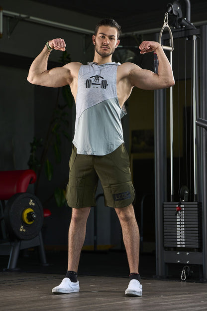 The Kai - canotta uomo con cappuccio - canotta uomo palestra - La Casa dei Campioni®