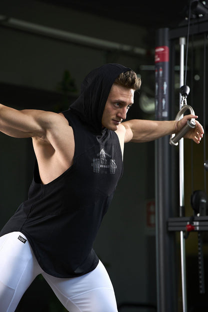 The Kai - canotta uomo con cappuccio - canotta uomo palestra - La Casa dei Campioni®