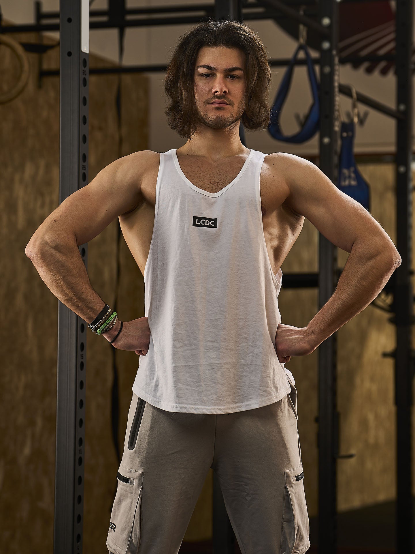 Tank Top Canottiera Fitness Uomo Gym Tank Top Gold Gym Canotta