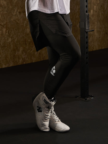 The Superdouble - pantaloncini uomo palestra con leggings scaldamuscoli